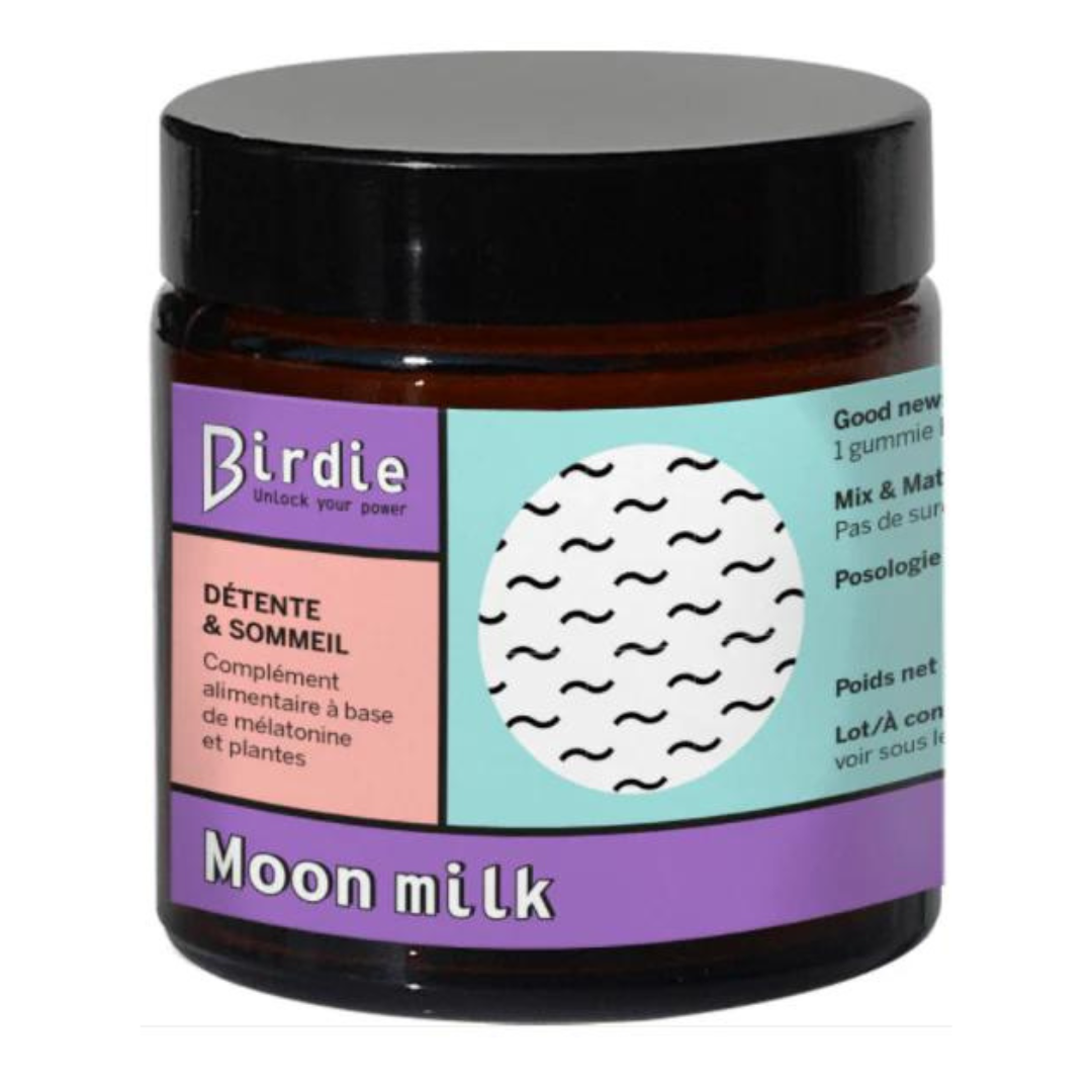 Birdie - Moon milk - Compléments Alimentaires "Détente & sommeil" - 75g