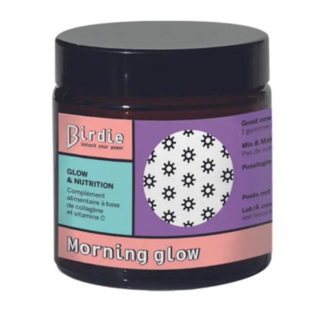 Birdie - Morning glow - Compléments Alimentaires visage "Glow & nutrition" - 114g