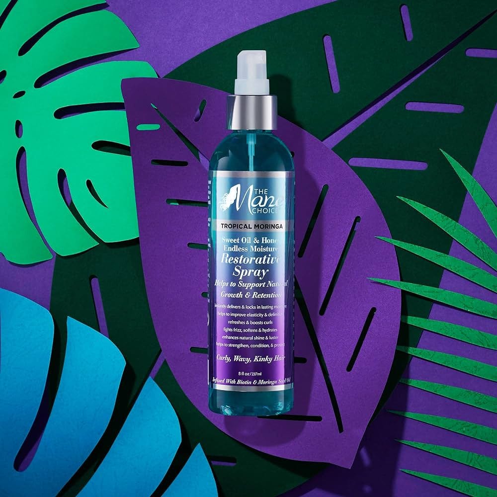 The Mane Choice - Spray hydratant à la biotine et moringa 237ml (Tropical Moringa restorative spray)